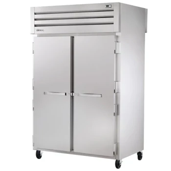 True STG2RPT-2S-2S-HC Spec Series 52 5/8" Solid Door Pass-Through Refrigerator with PVC-Coated Shelves
