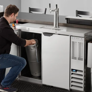 Beverage-Air DD48HC-1-S-WINE Double Tap Kegerator Wine Dispenser - Stainless Steel, (2) 1/2 Keg Capacity