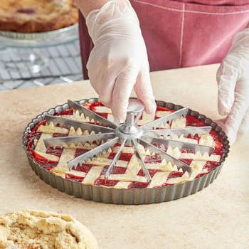 Choice 9" Aluminum 12-Cut Pie and Cake Marker
