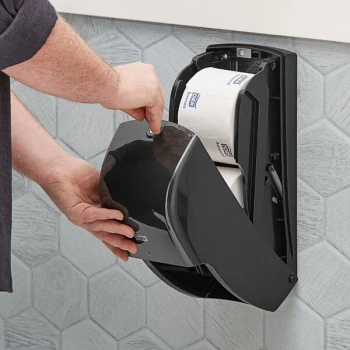 Tork Elevation 555628 High Capacity Black Double Roll Toilet Tissue Dispenser T26