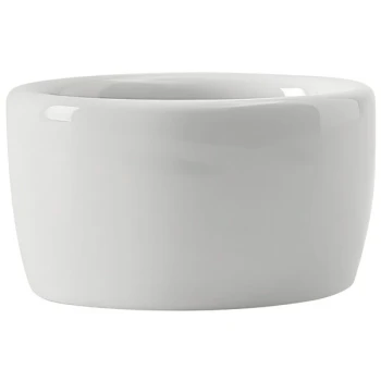 Tuxton BEX-0203 2 oz. Eggshell China Pipkin - 48/Case