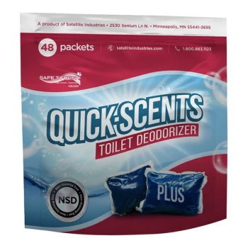 Satellite QuickScents Plus 36661 Bubble Gum Scented Powder Packet Deodorizer for Portable Restrooms - 240/Case