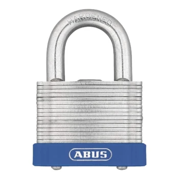 ABUS 41/40 Blue Laminated Steel Keyed-Different Padlock with ETERNA Coating 41615