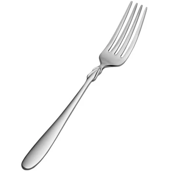 Bon Chef S2306 Forever 8 1/2" 18/10 Stainless Steel Extra Heavy Weight European Dinner Fork - 12/Case