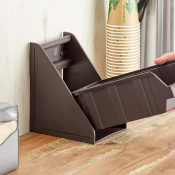 Choice Brown 2-Tier Stand for Self-Serve Organizer Bins