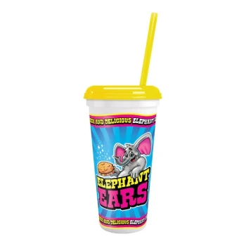 32 oz. Plastic Elephant Ear Souvenir Cup - 300/Case