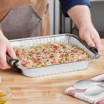Choice Half Size Heavy-Duty Foil Steam Table Pan Medium 2 3/16" Depth - 20/Pack