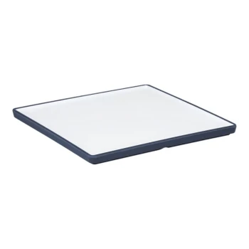 Dalebrook Trafalgar from Global Tableware Collective 10'' White and Grape Square Melamine Plate - 12/Case