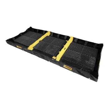 Justrite 16' x 6' x 8" 478 Gallon QuickBerm 3-Zone Foldable Decontamination Spill Containment Berm 28572