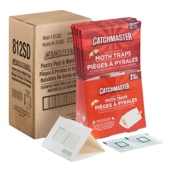 Catchmaster 812B Pantry Pest and Moth Glue Trap - 24/Case
