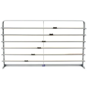 Bulman T624-40 40" Horizontal Gray 6 Roll Paper Cutter Rack