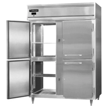 Continental D2RENPTHD 57" Extra-Wide Solid Half Door Pass-Through Refrigerator