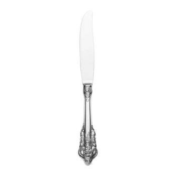 Reserve by Libbey 935 2701 Giovanni 9 1/2" 18/10 Stainless Steel Extra Heavy Weight Dinner Knife - 12/Case