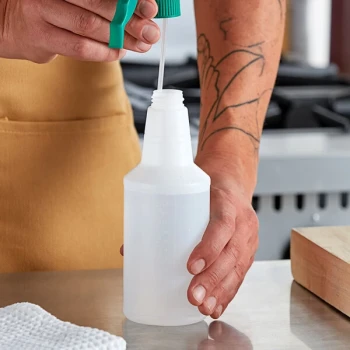 Lavex 16 oz. Unlabeled Plastic Bottle - 3/Pack