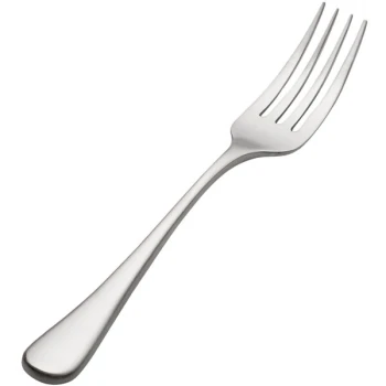 Bon Chef S4107 Como Satin Finish 7" 18/10 Extra Heavy Weight Stainless Steel Salad Fork - 12/Case
