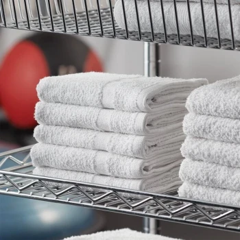 Lavex Economy 16" x 27" Cotton Hand Towel 3 lb. - 12/Pack