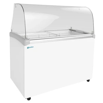 Excellence EDC-8CHC 48" Curved Glass Ice Cream Dipping Cabinet