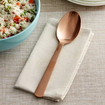 American Metalcraft BVHSP10 10" Hammered Bronze Vintage Serving Spoon