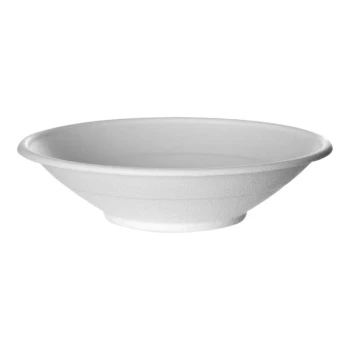 Eco-Products Vanguard 24 oz. Compostable Sugarcane Round Noodle Bowl - 400/Case