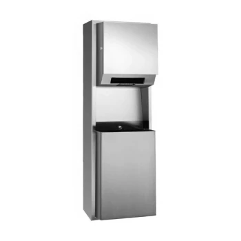 American Specialties, Inc. Simplicity 10-646924AC-9 12 Gallon Surface-Mounted AC-Operated Automatic Paper Towel Dispenser with Waste Receptacle