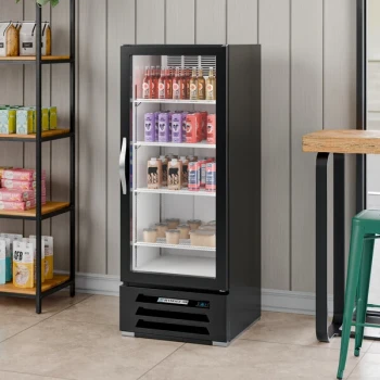 Beverage-Air MMR12HC-1-B MarketMax 24" Black Refrigerated Glass Door Merchandiser with LED Lighting