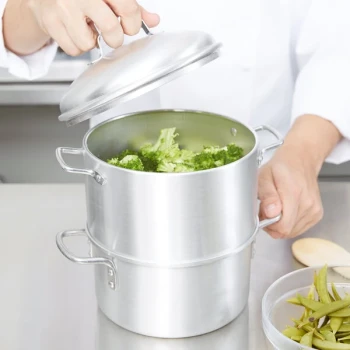 Vollrath 68122 Wear-Ever 3 Qt. Rice / Vegetable Steamer Set
