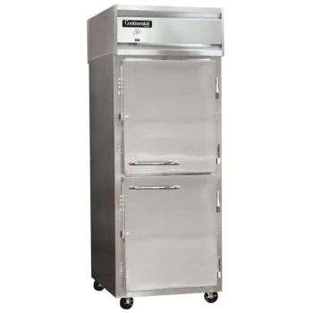 Continental Refrigerator 1RX-N-SS-HD 36" One Section Extra Wide Stainless Steel Half Door Reach-In Refrigerator