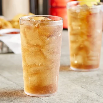 Choice 12 oz. Clear Plastic Pebbled Tumbler - 12/Pack