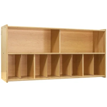 Tot Mate TM4336A.SBBBB Natural Birch Plywood Diaper Wall Storage - 45 7/8" x 11 7/16" x 23 1/8"