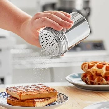 Choice 10 oz. Stainless Steel Shaker / Dredge