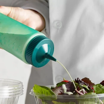 Vollrath 4924C-191 Traex® Color-Mate™ 24 oz. Green Single Tip Wide Mouth Squeeze Bottle