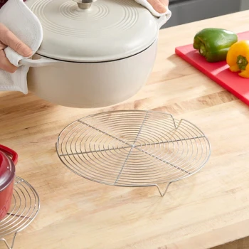 Matfer Bourgeat 11" Round Footed Stainless Steel Cooling Rack 312503