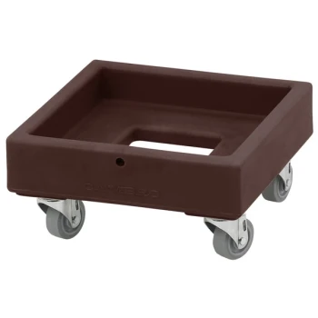 Cambro CD1313131 250 lb. Dark Brown Camdolly Milk Crate Dolly