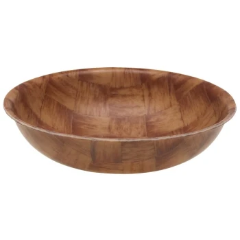 Cambro 8F301 Dark Basketweave Fiberglass Salad Bowl 31.2 oz. - 12/Case