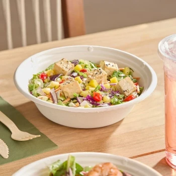 Tellus Products 24 oz. Compostable Fiber Bowl - 300/Case