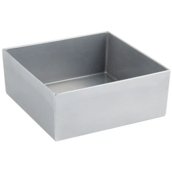 Bon Chef 9518PG 180 oz. Pewter-Glo Cast Aluminum Straight Sided Square Bowl