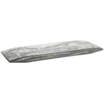 Bon Chef 23 1/4" x 7 3/4" Rectangular Frost Resin Platter