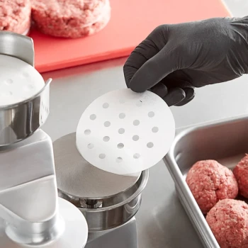 Choice 4" Perforated Round Patty Paper - 500/Pack