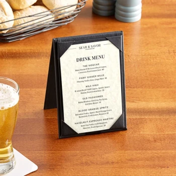 Choice 4" x 6" Heavy Weight 65 lb. Natural Menu Paper - 100/Pack