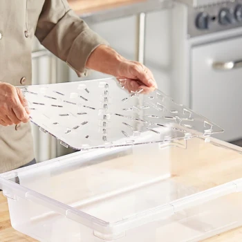 Choice 26" x 18" x 1/2" Clear Polycarbonate Food Box Drain Tray