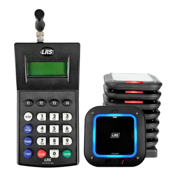 LRS Connect Pro Guest Paging System 15 Pager Kit with Connect Transmitter