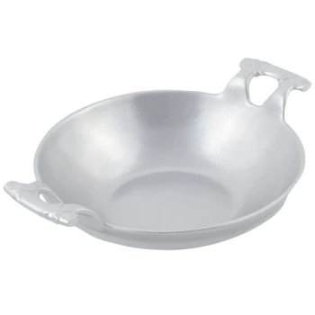 Bon Chef 6050P 16" 3.5 Qt. Pewter-Glo Wok with Handles