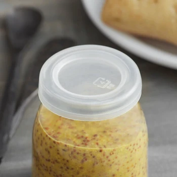 American Metalcraft LRGJ6 2 1/16" Round Plastic Jar Lid - 12/Pack