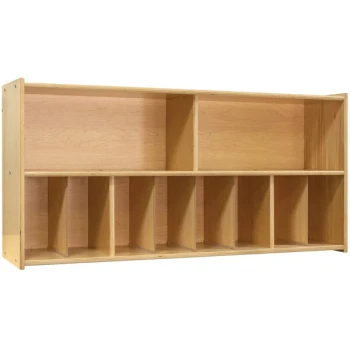 Tot Mate TM4336R.SBBBB Natural Birch Plywood Diaper Wall Storage - 46" x 12" x 22 1/2"; Unassembled