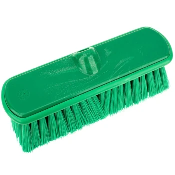 Carlisle Sparta Flo Thru 40050EC09 9 1/2" Green Flagged Vehicle and Wall Cleaning Brush