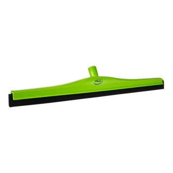 Vikan 775477 23 5/8" Lime Double Foam Rubber Floor Squeegee with Plastic Frame