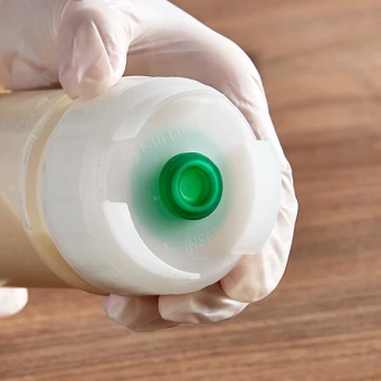 San Jamar 8573NS Nozzle Cap for 12 and 16 oz. EZ-KLEEN® Sauce Bottles - 6/Case