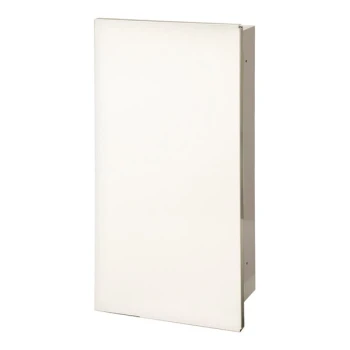 JL Industries C5614S21 Embassy Series White Steel Cabinet for Select Fire Extinguishers with Solid Door and Fully Recessed 5 7/8" Depth