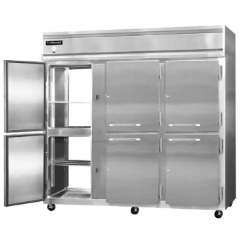 Continental Refrigerator 3RENSAPTHD 86" Half Door Extra Wide Pass-Through Refrigerator - 73 Cu. Ft.