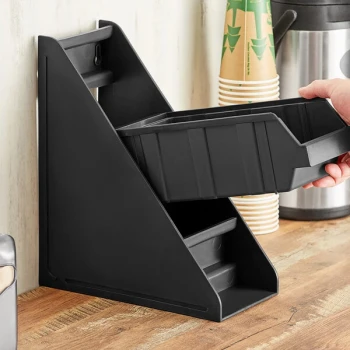 Choice Black 3-Tier Stand for Self-Serve Organizer Bins
